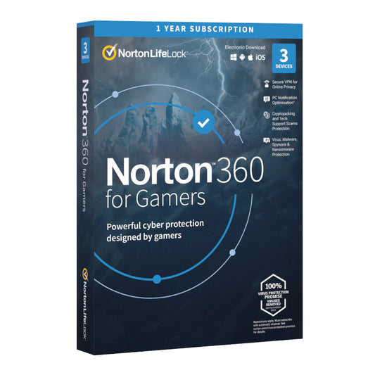 Norton 360 for Gamers (3 Device/Up to 50GB)