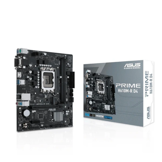 Asus Prime H610M-R D4 Intel LGA 1700 micro ATX Motherboard