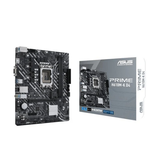 ASUS PRIME H610M-K D4 Intel H610 LGA 1700 micro ATX Motherboard