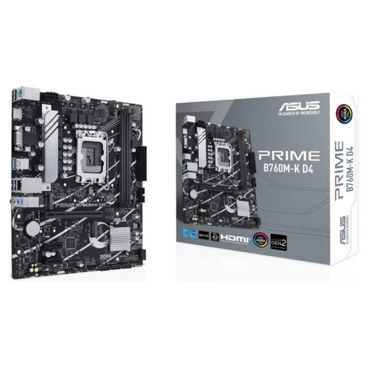 Asus Prime B760M-K D4 Intel LGA 1700 micro ATX Motherboard