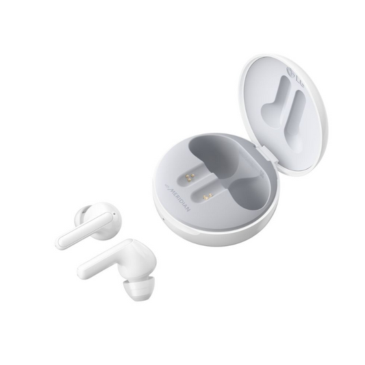 LG TONE Free FN4 Bluetooth Wireless Earbuds with Meridian Audio - White