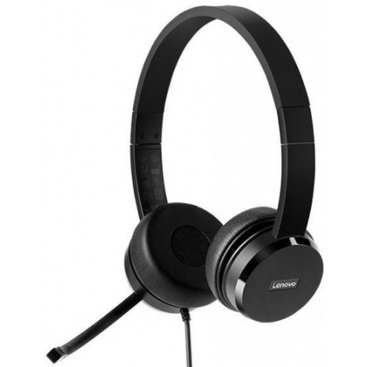 Lenovo 100 Stereo Black USB Headse