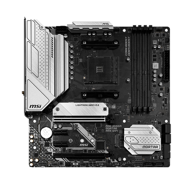 MSI B550M MORTAR MAX WIFI AMD AM4 M-ATX Gaming Motherboard