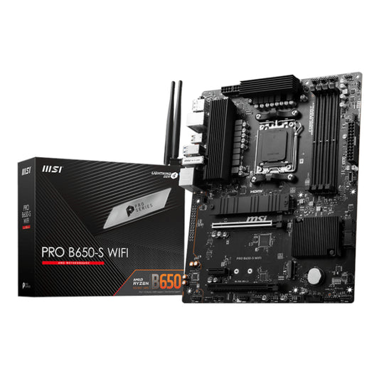 MSI PRO B650-S Wi-Fi AMD AM5 mATX Gaming Motherboard