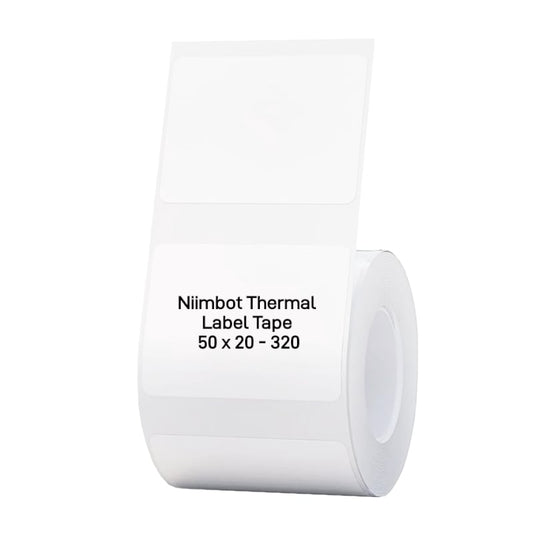 NIIMBOT B1/B21/B3S Thermal Label 50x20mm - 320 Labels Per Roll - White